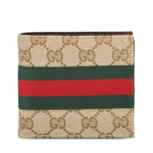 Gucci Fabric Wallet — Beige
