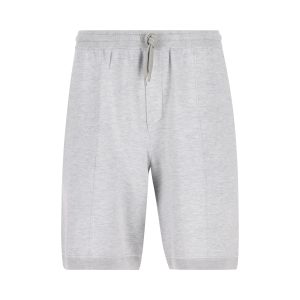 Brunello Cucinelli Silk and Cotton Bermuda Shorts — Pebble