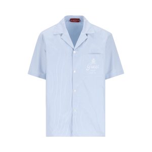 Gucci Cotton Shirt — Light Blue