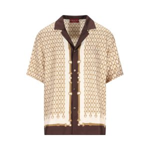 Gucci Silk Shirt — Brown