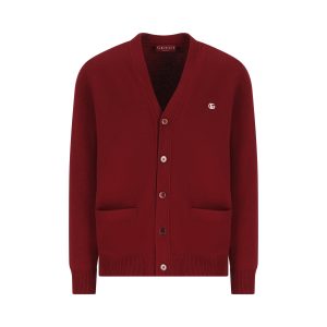 Gucci Wool and Cashmere Cardigan — Red