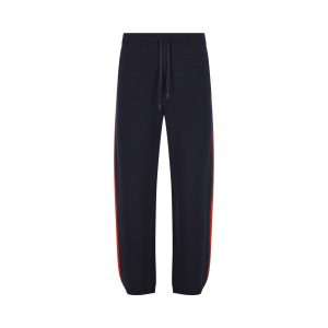 Gucci Wool and Polyamide Trousers — Ink/Multicolour