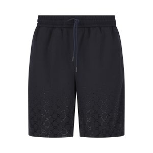 Gucci Polyester Shorts — Ink/Multicolour