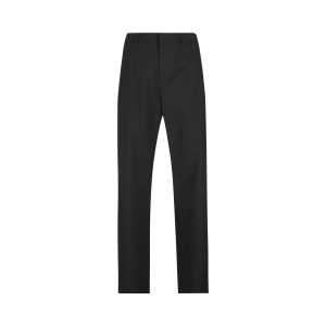 Gucci Polyester and Wool Trousers — Black