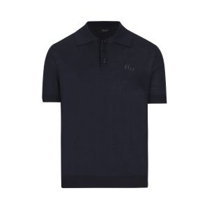 Gucci Wool Polo Shirt — Blue