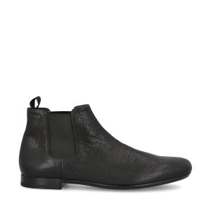 Prada Leather Ankle Boots — Black