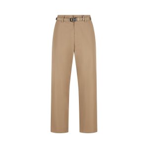 Prada Polyester Trousers — Khaki