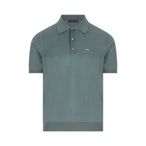 Prada Virgin Wool Polo Shirt — Green
