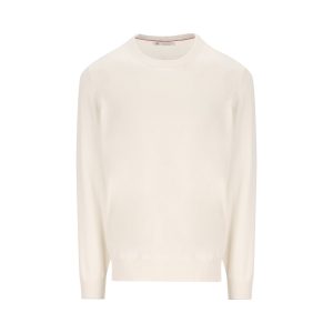 Brunello Cucinelli Cashmere Sweater — White