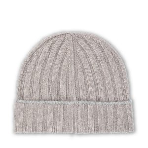 Brunello Cucinelli Cashmere Beanie — Grey