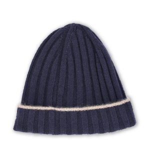 Brunello Cucinelli Cashmere Beanie — Blue