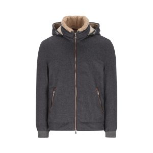 Brunello Cucinelli Wool Jacket — Grey