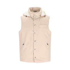 Brunello Cucinelli Wool Gilet — Beige