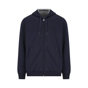 Brunello Cucinelli Cotton Sweatshirt — Cobalt