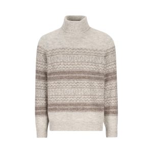 Brunello Cucinelli Alpaca Blend Sweater — Grey