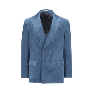Brunello Cucinelli Cotton Clothing Set — Blue