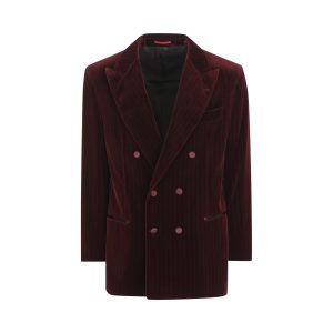 Brunello Cucinelli Velvet Jacket — Red