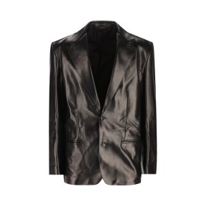 Gucci Leather Blazer — Black