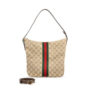 Gucci GG Fabric Bag — Beige