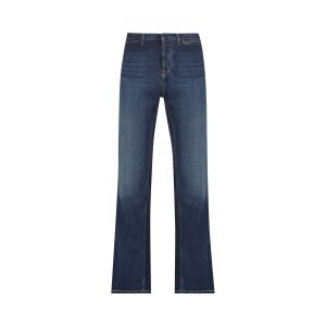 Gucci Cotton Denim Trousers — Blue