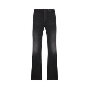 Gucci Cotton Denim Trousers — Black