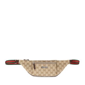 Gucci GG Supreme Fabric Belt Bag — Beige