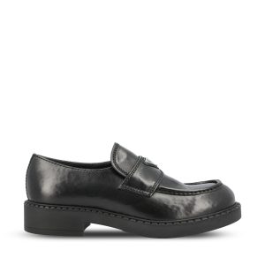 Prada Leather Loafers — Black