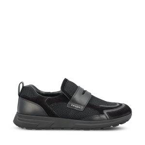 Prada Fabric Sneakers — Black