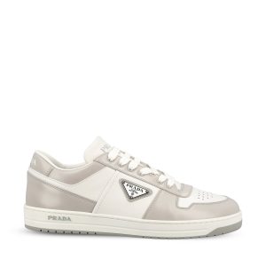 Prada Leather Sneakers — Grey