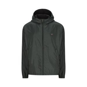Prada Reversible Re-Nylon Jacket — Green/Black