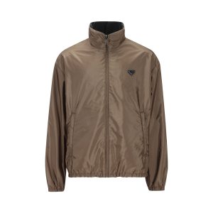 Prada Polyamide Jacket — Brown/Black