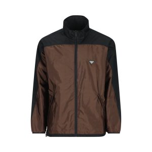 Prada Reversible Re-Nylon Jacket — Brown