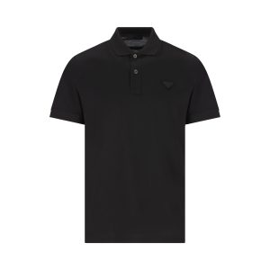 Prada Cotton Polo Shirt — Black