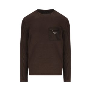Prada Wool Sweater — Brown