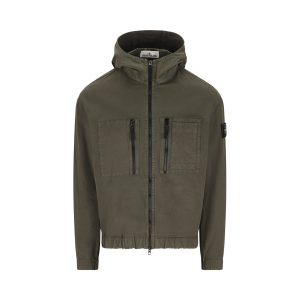 Stone Island Cotton Overshirt — Green