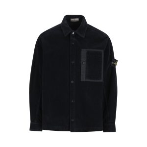 Stone Island Cotton Overshirt — Blue