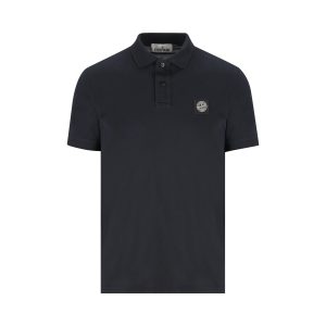Stone Island Cotton Polo Shirt — Blue