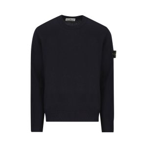 Stone Island Virgin Wool Sweater — Blue