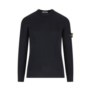 Stone Island Virgin Wool Sweater — Blue