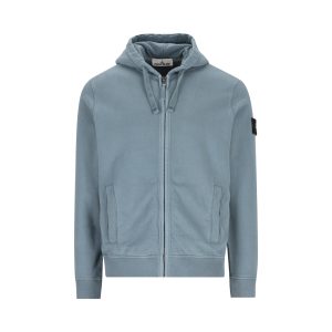 Stone Island Cotton Sweatshirt — Light Blue