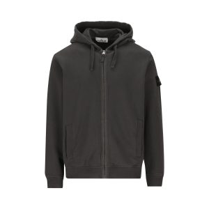 Stone Island Cotton Sweatshirt — Lead Grey