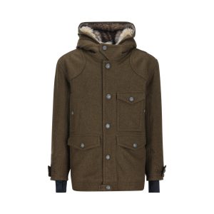Moncler Grenoble Cooper Virgin Wool Jacket — Brown / Front view
