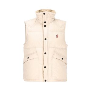 Moncler Grenoble Evans Gilet — White / Front view