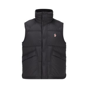 Moncler Grenoble Evans Gilet — Black / Front view