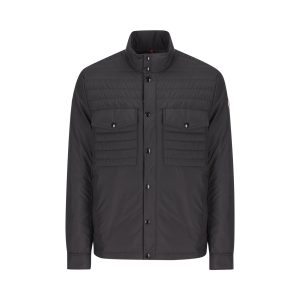 Moncler Vnorviane Mid-Length Down Jacket — Black / Front view