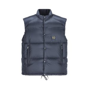 Moncler Re-Icons Padded Gilet — Blue / Front view