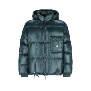 Moncler Re-Icons Down Jacket — Green / Front view