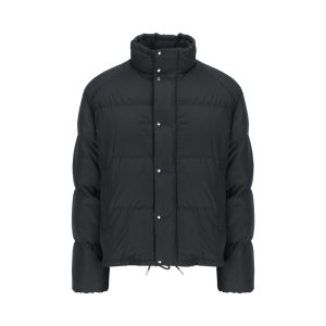 Moncler Re-Icons Verone Short Down Jacket — Black / Front view