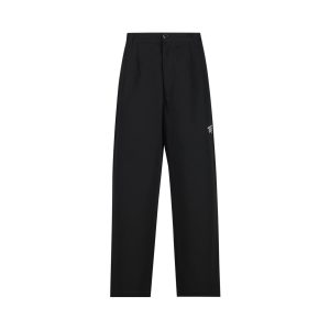 Moncler x Fragment Cotton Trousers — Black / Front view