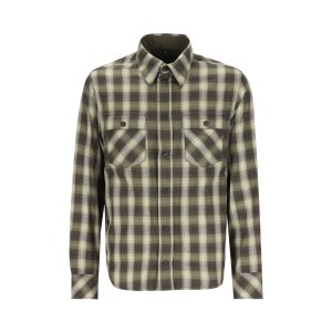 Moncler Grenoble Cotton Blend Shirt — Green / Front view